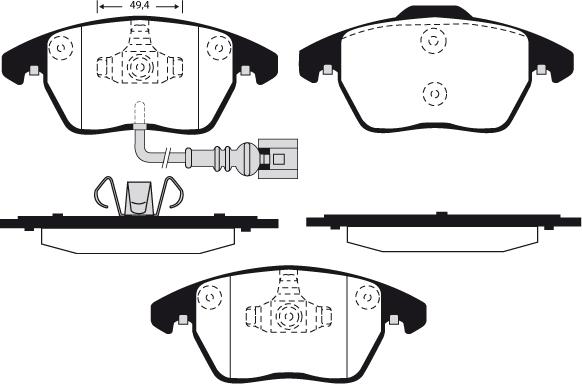 Raicam RA.0919.1 - Kit de plaquettes de frein, frein à disque cwaw.fr