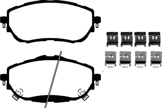 Raicam RA.0986.0K1 - Kit de plaquettes de frein, frein à disque cwaw.fr