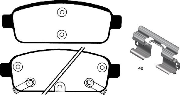 Raicam RA.0973.0K1 - Kit de plaquettes de frein, frein à disque cwaw.fr