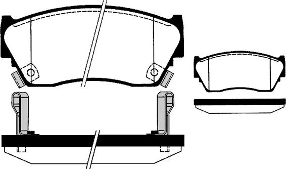 Raicam RA.0498.0 - Kit de plaquettes de frein, frein à disque cwaw.fr