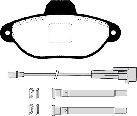 Raicam RA.0446.8 - Kit de plaquettes de frein, frein à disque cwaw.fr