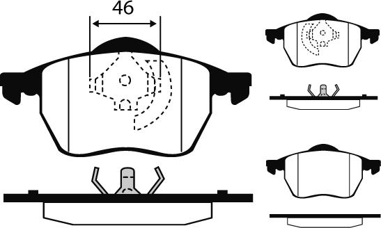 Raicam RA.0429.4 - Kit de plaquettes de frein, frein à disque cwaw.fr