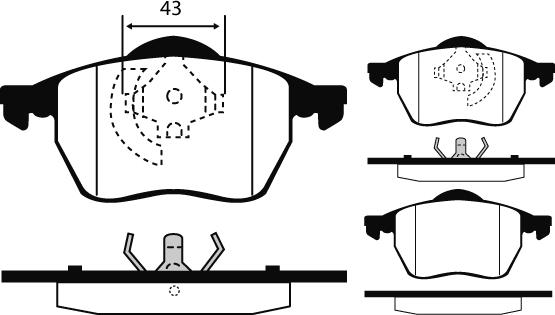 Raicam RA.0429.6 - Kit de plaquettes de frein, frein à disque cwaw.fr