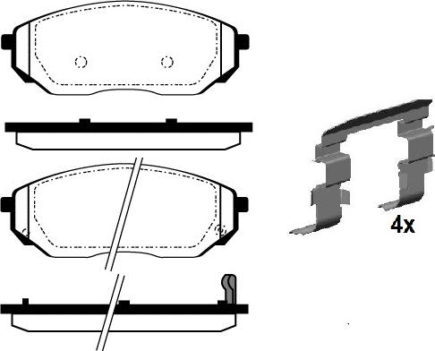 Raicam RA.0420.0K1 - Kit de plaquettes de frein, frein à disque cwaw.fr