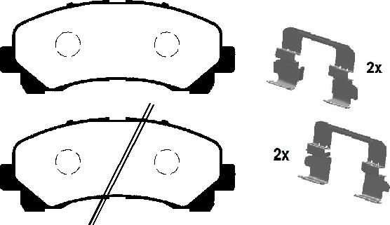 Raicam RA.0422.0K1 - Kit de plaquettes de frein, frein à disque cwaw.fr