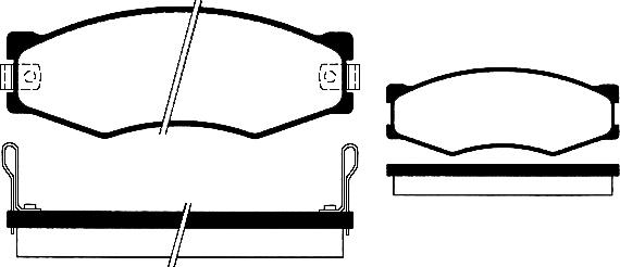 Raicam RA.0514.0 - Kit de plaquettes de frein, frein à disque cwaw.fr