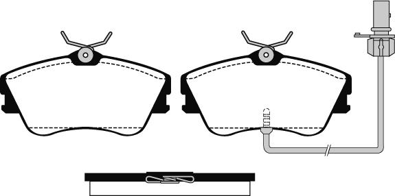 Raicam RA.0668.1 - Kit de plaquettes de frein, frein à disque cwaw.fr