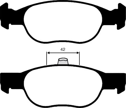 Roulunds Rubber 688281 - Kit de plaquettes de frein, frein à disque cwaw.fr