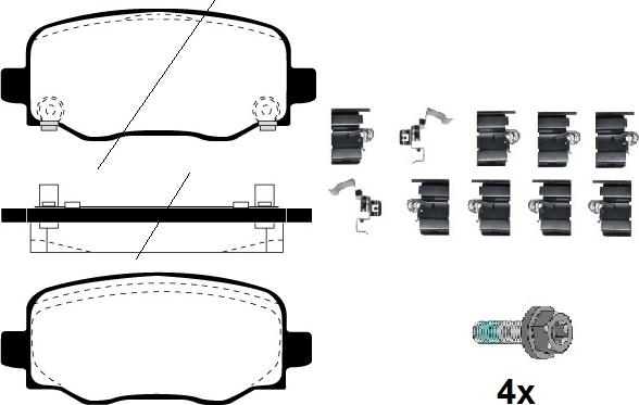 Raicam RA.0109.0K1 - Kit de plaquettes de frein, frein à disque cwaw.fr