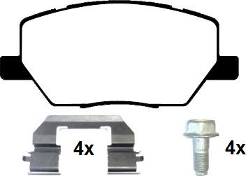 Raicam RA.0110.0K1 - Kit de plaquettes de frein, frein à disque cwaw.fr