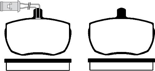 Raicam RA.0134.2 - Kit de plaquettes de frein, frein à disque cwaw.fr