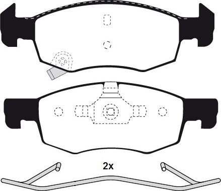 Raicam RA.0130.0K1 - Kit de plaquettes de frein, frein à disque cwaw.fr