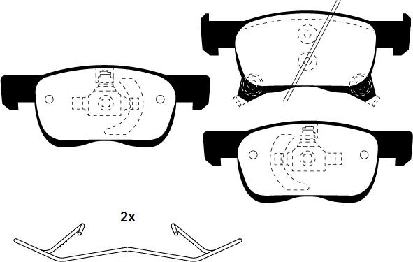 Raicam RA.0120.0K1 - Kit de plaquettes de frein, frein à disque cwaw.fr