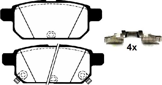 Raicam RA.0899.0K1 - Kit de plaquettes de frein, frein à disque cwaw.fr