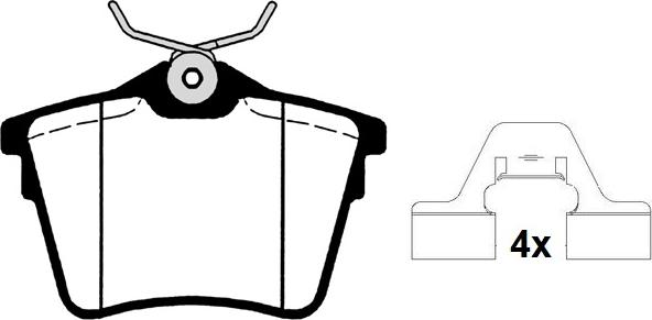 Raicam RA.0840.0K1 - Kit de plaquettes de frein, frein à disque cwaw.fr