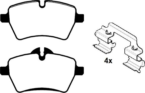 Raicam RA.0848.0K1 - Kit de plaquettes de frein, frein à disque cwaw.fr