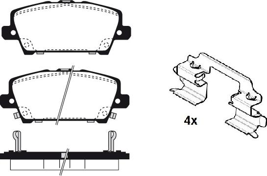 Raicam RA.0850.0K1 - Kit de plaquettes de frein, frein à disque cwaw.fr