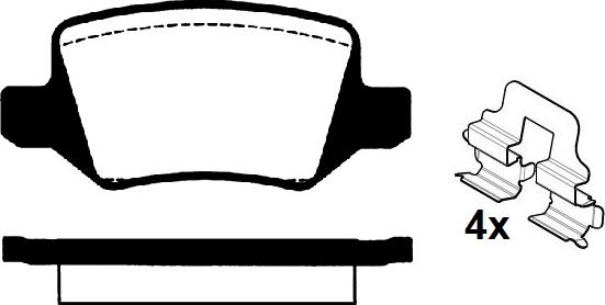 Raicam RA.0802.0K1 - Kit de plaquettes de frein, frein à disque cwaw.fr