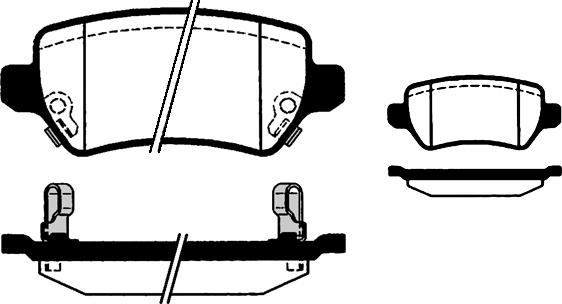 FTE 9005002 - Kit de plaquettes de frein, frein à disque cwaw.fr