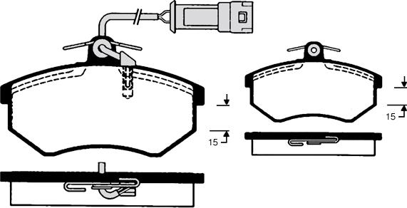 Raicam RA.0813.3 - Kit de plaquettes de frein, frein à disque cwaw.fr