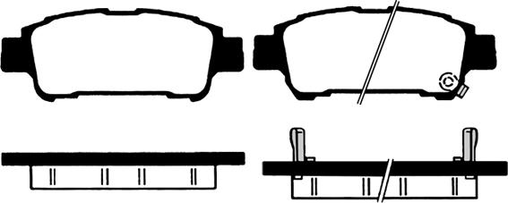 Raicam RA.0812.0 - Kit de plaquettes de frein, frein à disque cwaw.fr