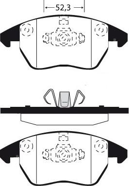 Raicam RA.0817.1 - Kit de plaquettes de frein, frein à disque cwaw.fr