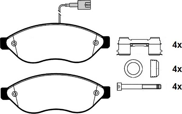 Raicam RA.0885.2K1 - Kit de plaquettes de frein, frein à disque cwaw.fr