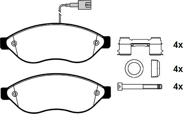 Raicam RA.0885.2K2 - Kit de plaquettes de frein, frein à disque cwaw.fr