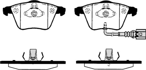 Raicam RA.0824.5 - Kit de plaquettes de frein, frein à disque cwaw.fr