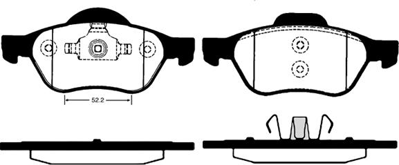 Raicam RA.0823.1 - Kit de plaquettes de frein, frein à disque cwaw.fr