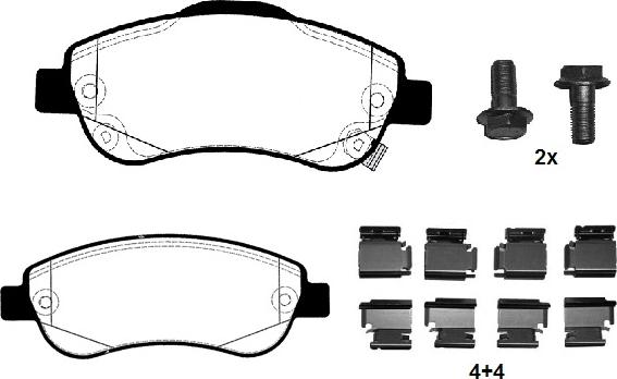 Raicam RA.0399.0K1 - Kit de plaquettes de frein, frein à disque cwaw.fr