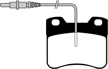 FTE 9001960 - Kit de plaquettes de frein, frein à disque cwaw.fr