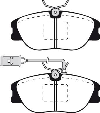 HELLA T5032 - Kit de plaquettes de frein, frein à disque cwaw.fr