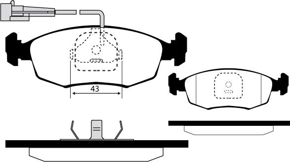 Raicam RA.0318.6 - Kit de plaquettes de frein, frein à disque cwaw.fr