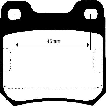 BOSCH 986460113 - Kit de plaquettes de frein, frein à disque cwaw.fr