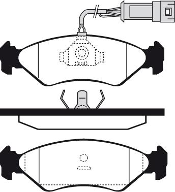 Raicam RA.0384.1 - Kit de plaquettes de frein, frein à disque cwaw.fr