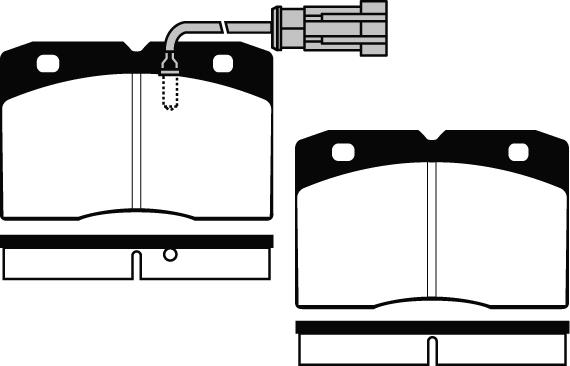 ACDelco AC658881D - Kit de plaquettes de frein, frein à disque cwaw.fr