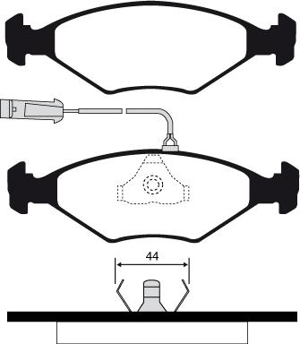 Raicam RA.0331.2 - Kit de plaquettes de frein, frein à disque cwaw.fr