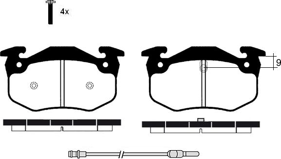 Raicam RA.0257.4 - Kit de plaquettes de frein, frein à disque cwaw.fr