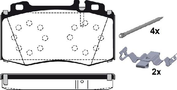 Raicam RA.0791.0K1 - Kit de plaquettes de frein, frein à disque cwaw.fr