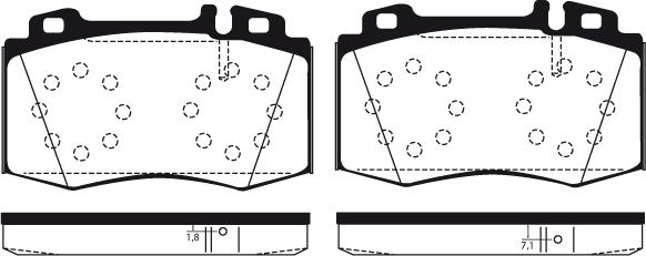 Raicam RA.0791.1 - Kit de plaquettes de frein, frein à disque cwaw.fr