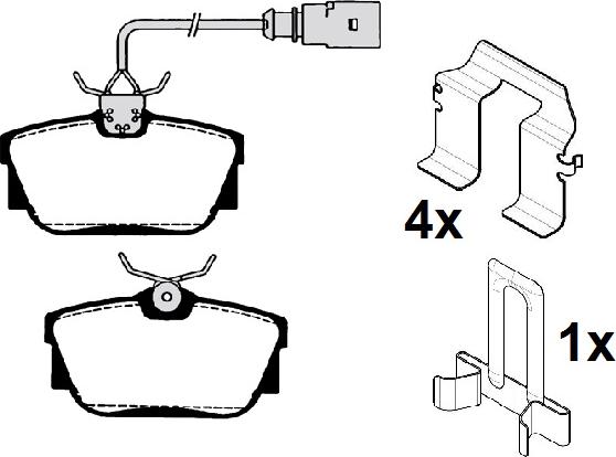 Raicam RA.0793.2K1 - Kit de plaquettes de frein, frein à disque cwaw.fr