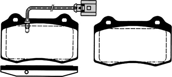 Protechnic PRP0841 - Kit de plaquettes de frein, frein à disque cwaw.fr