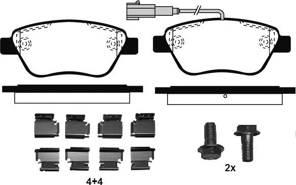 Raicam RA.0761.0K1 - Kit de plaquettes de frein, frein à disque cwaw.fr