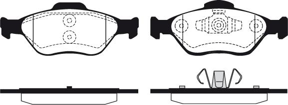 Raicam RA.0708.0 - Kit de plaquettes de frein, frein à disque cwaw.fr