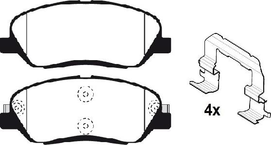 Raicam RA.1053.0K1 - Kit de plaquettes de frein, frein à disque cwaw.fr