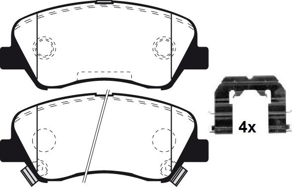 Raicam RA.1052.0K1 - Kit de plaquettes de frein, frein à disque cwaw.fr