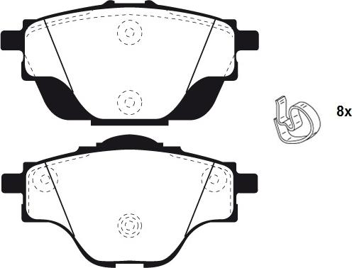 Raicam RA.1004.0 - Kit de plaquettes de frein, frein à disque cwaw.fr