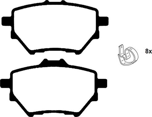 Raicam RA.1005.0 - Kit de plaquettes de frein, frein à disque cwaw.fr