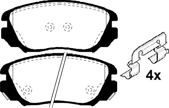 Raicam RA.1006.0K1 - Kit de plaquettes de frein, frein à disque cwaw.fr